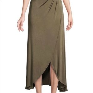 NWT Free People Army Green Maxi Skirt